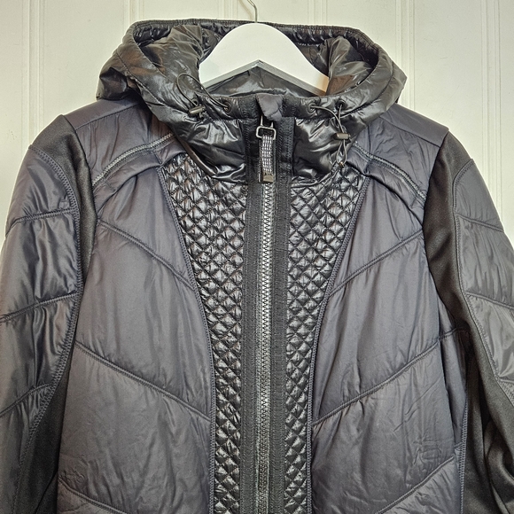 Athleta Rock Ridge Jacket Black Hoodie Sz 1X Lightweight Primesoft Zip Pockets - Picture 3 of 16